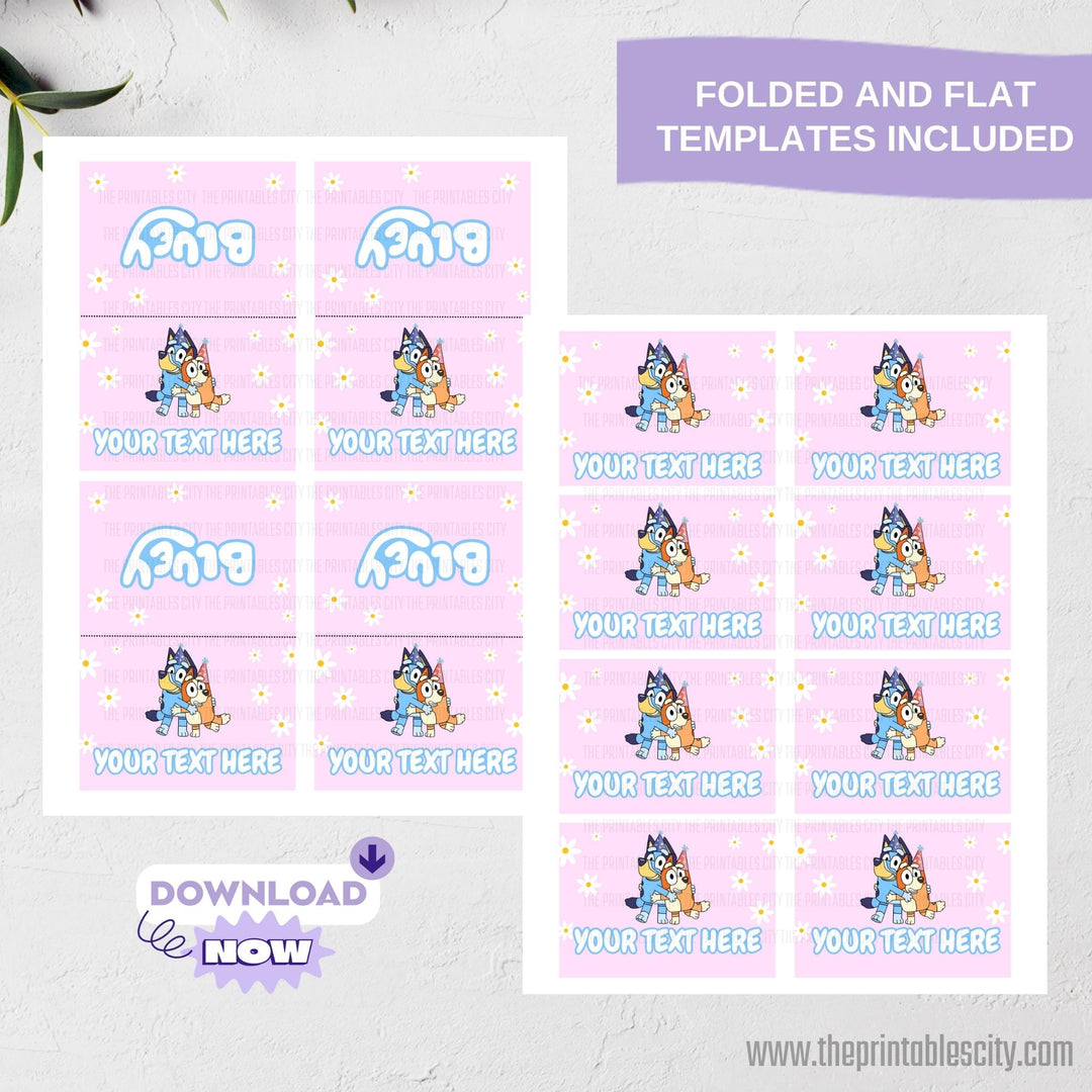 Bluey Food Tent For Bluey Birthday - Editable
