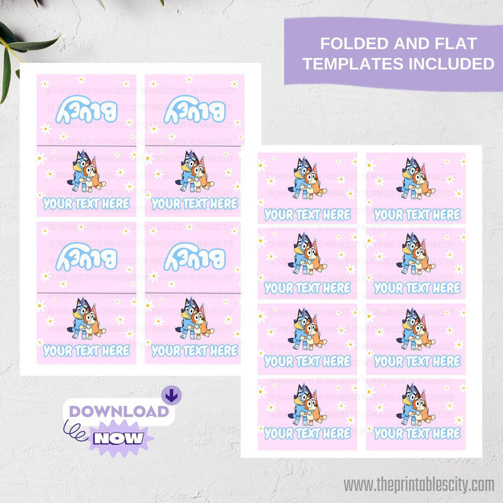 Bluey Food Tent For Bluey Birthday - Editable