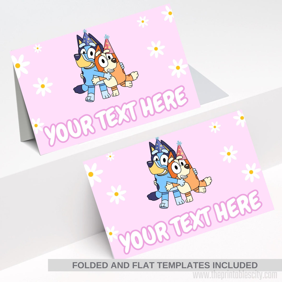 Bluey Food Tent For Bluey Birthday - Editable