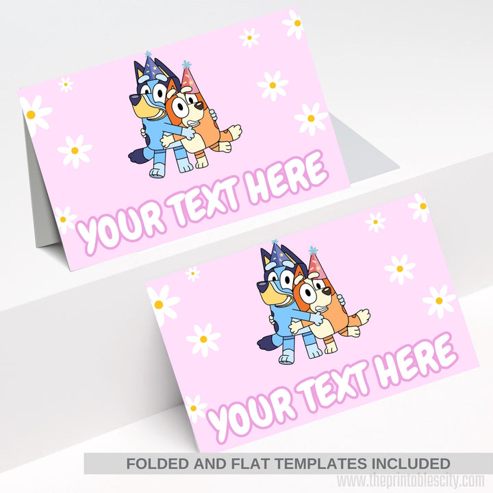 Bluey Food Tent For Bluey Birthday - Editable