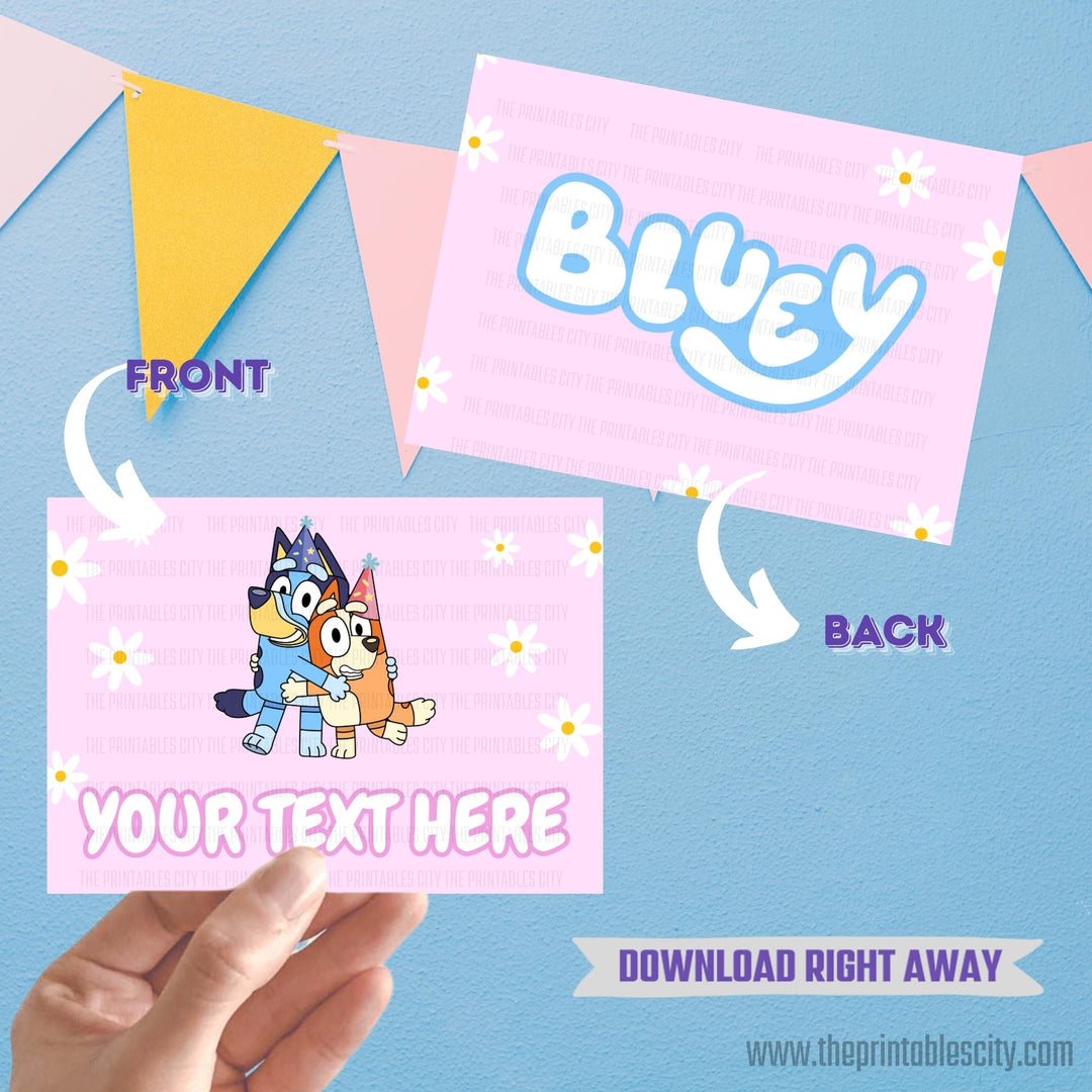 Bluey Food Tent For Bluey Birthday - Editable