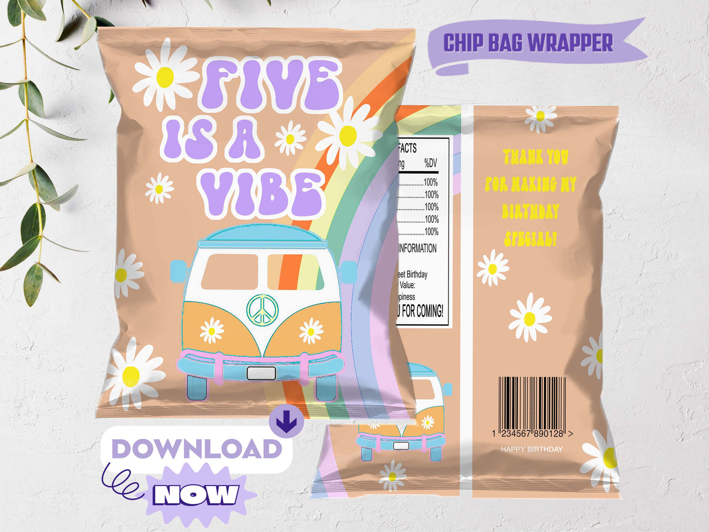 Groovy Chip Bag Wrapper