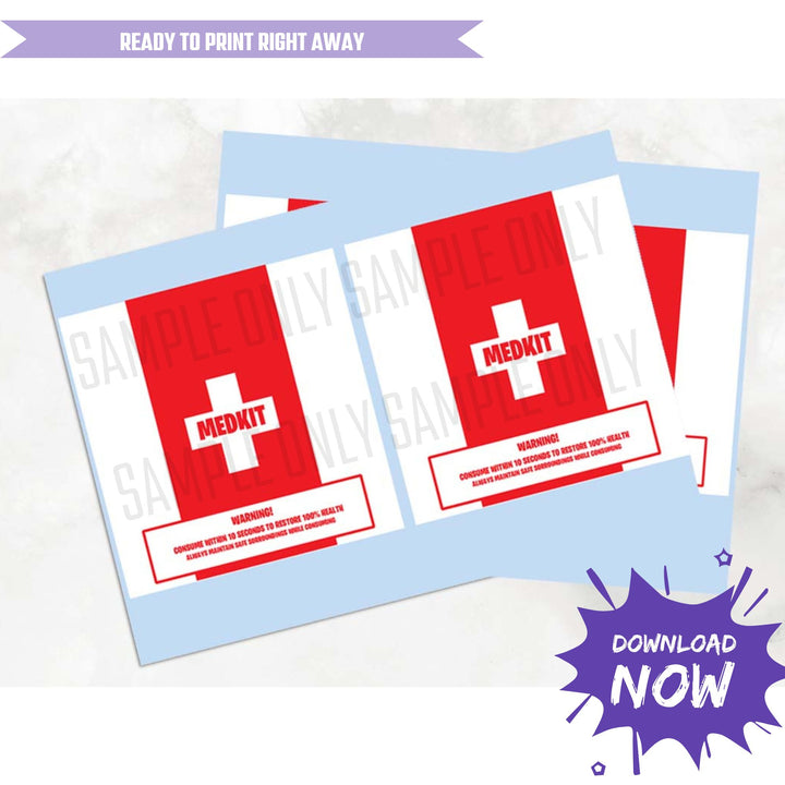 Medkit Chocolate Wrapper Fornite Party Favor