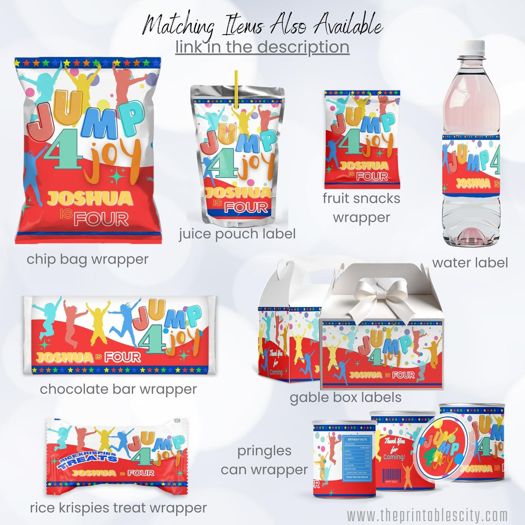 Jump 4 Joy Editable Water Label Template
