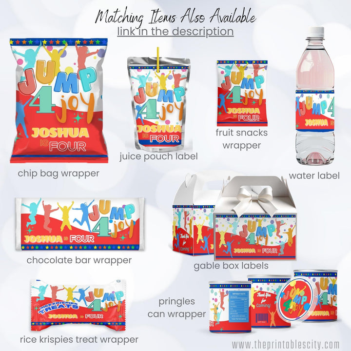 Jump 4 Joy Editable Water Label Template