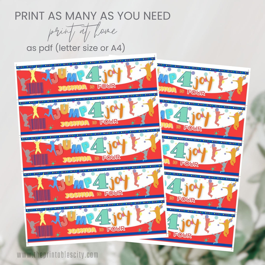 Jump 4 Joy Editable Water Label Template