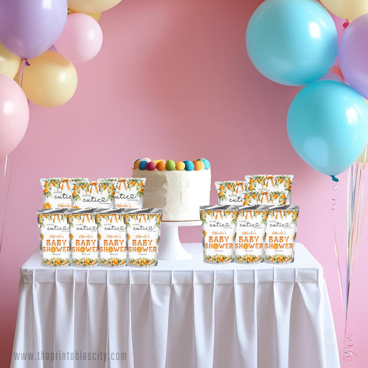A Little Cutie Baby Shower Juice Label Party Favor
