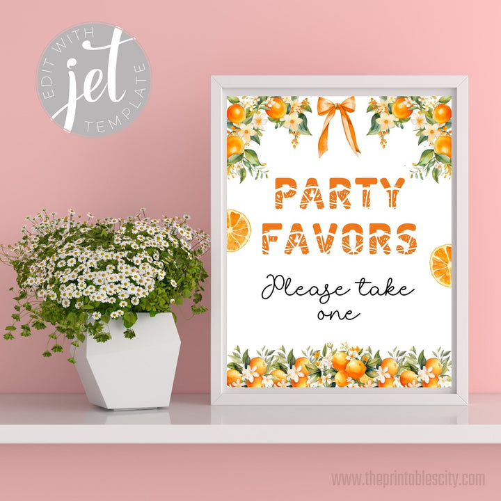 Editable Little Cutie Custom Sign Template for Baby Shower