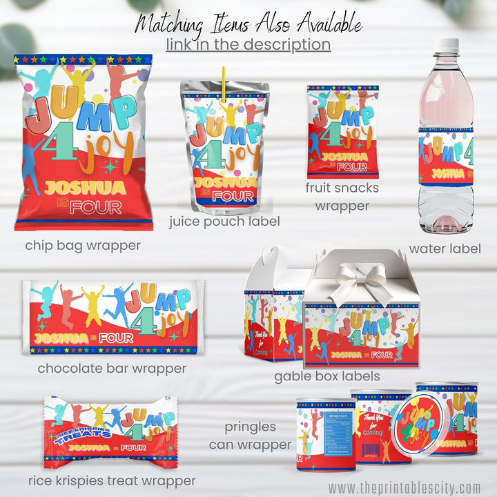 Jump 4 Joy Rice Krispies Wrapper Editable Template