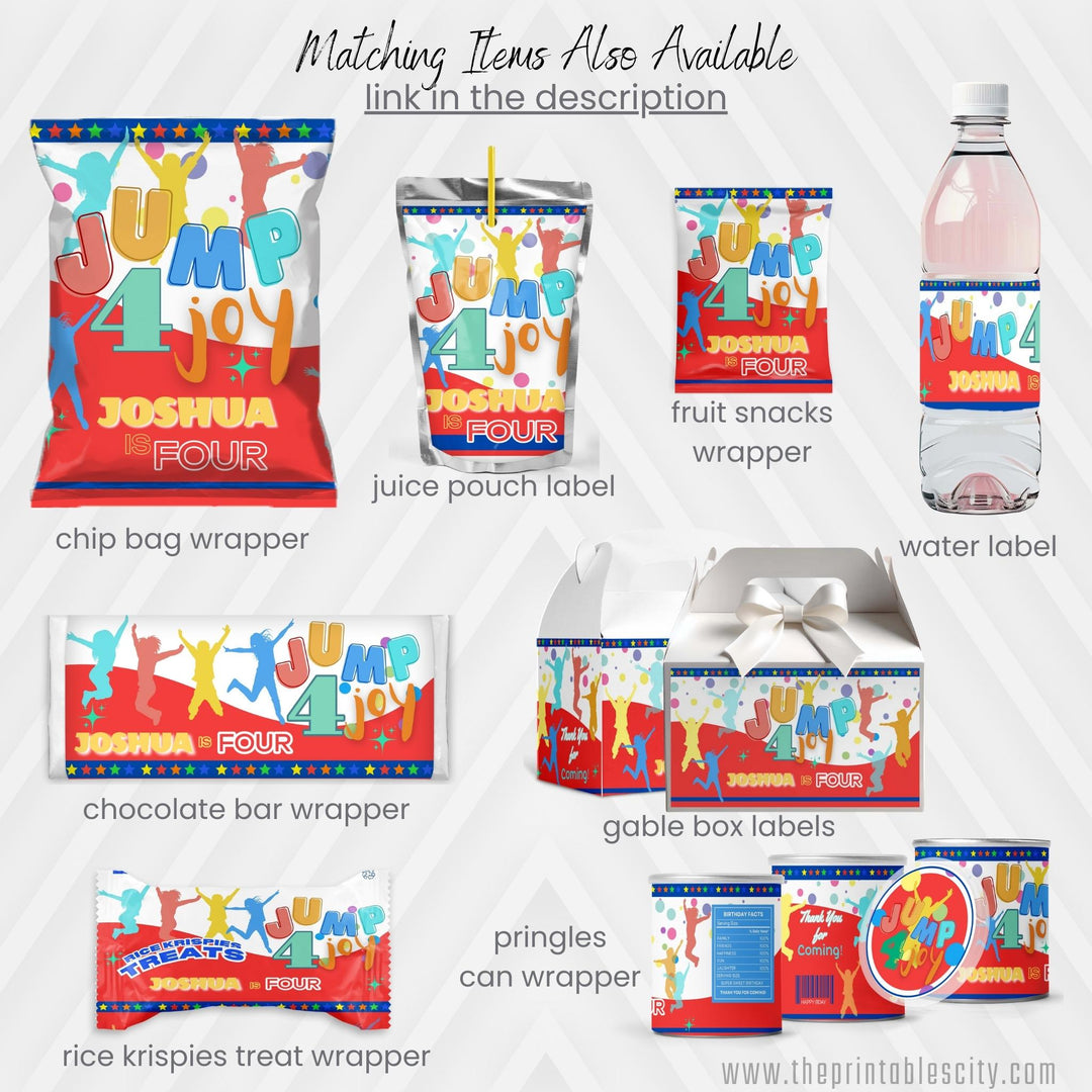Jump 4 Joy Caprisun Label For Kids Birthday