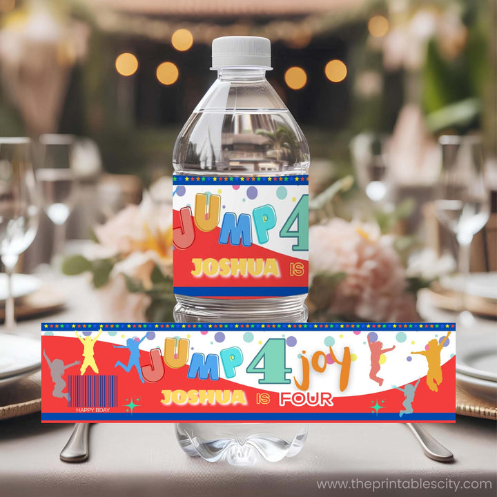 Jump 4 Joy Editable Water Label Template