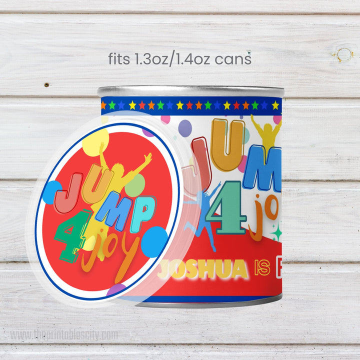 Jump 4 Joy Editable Pringles Wrapper Party Favor