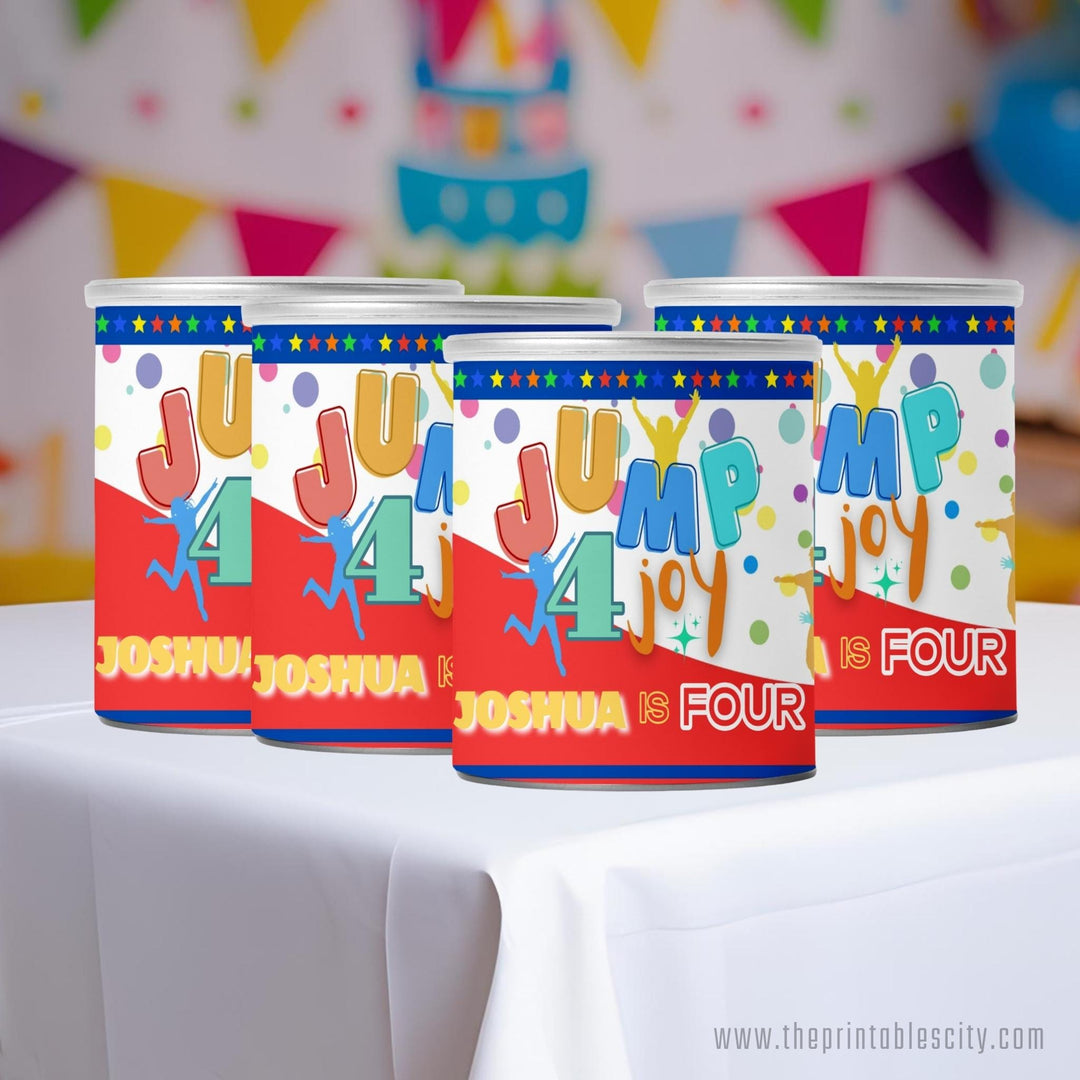 Jump 4 Joy Editable Pringles Wrapper Party Favor