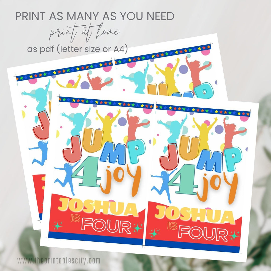 Jump 4 Joy Editable Goody Bag Label