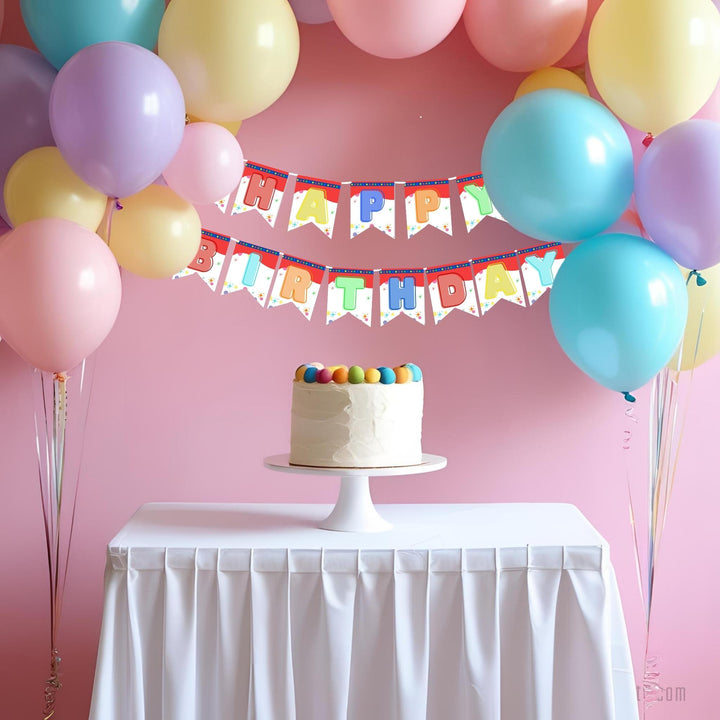 Jump Trampoline Park Happy Birthday Banner