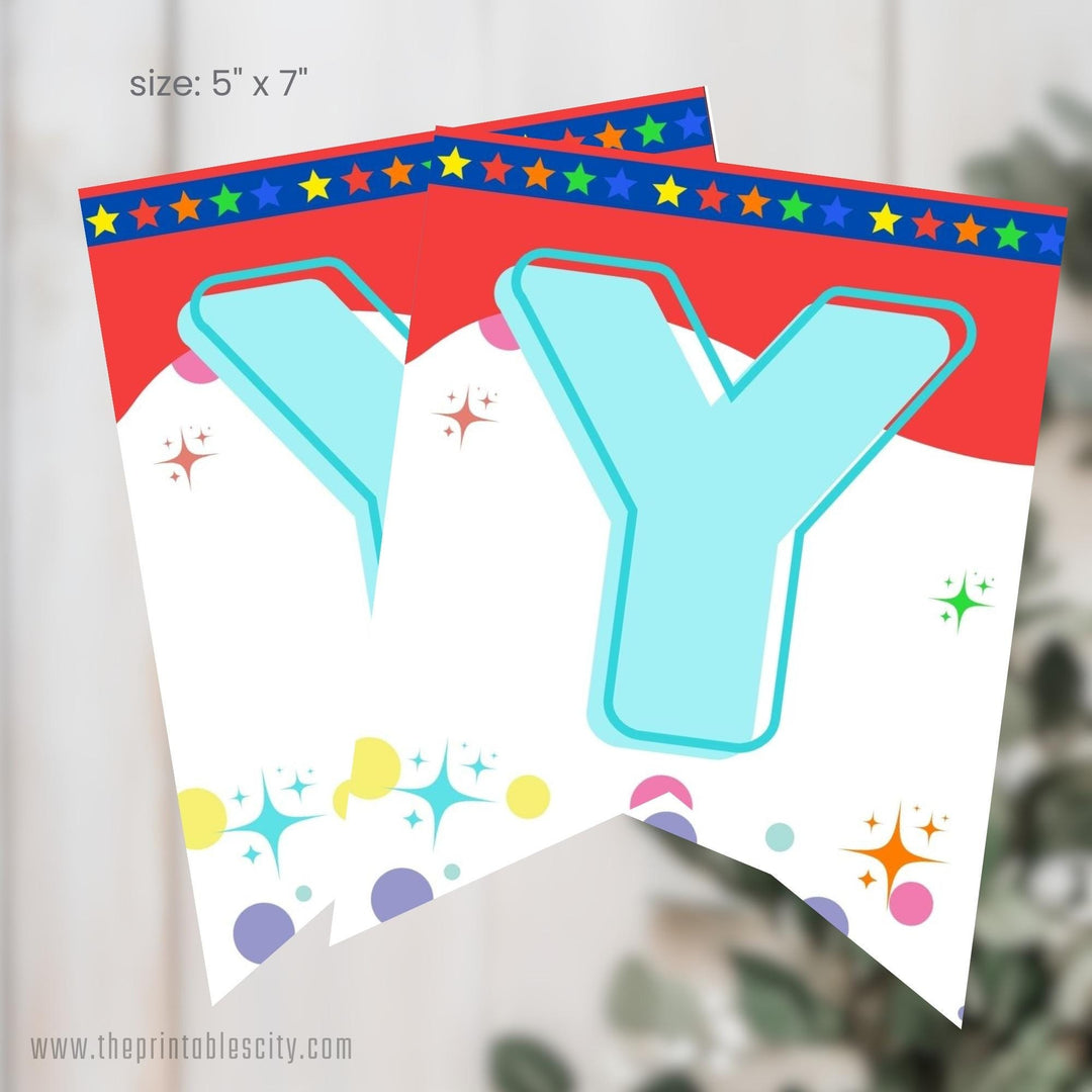 Jump Trampoline Park Happy Birthday Banner