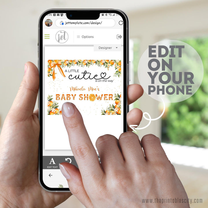 A Little Cutie Is On The Way Baby Shower Party Decor Bundle